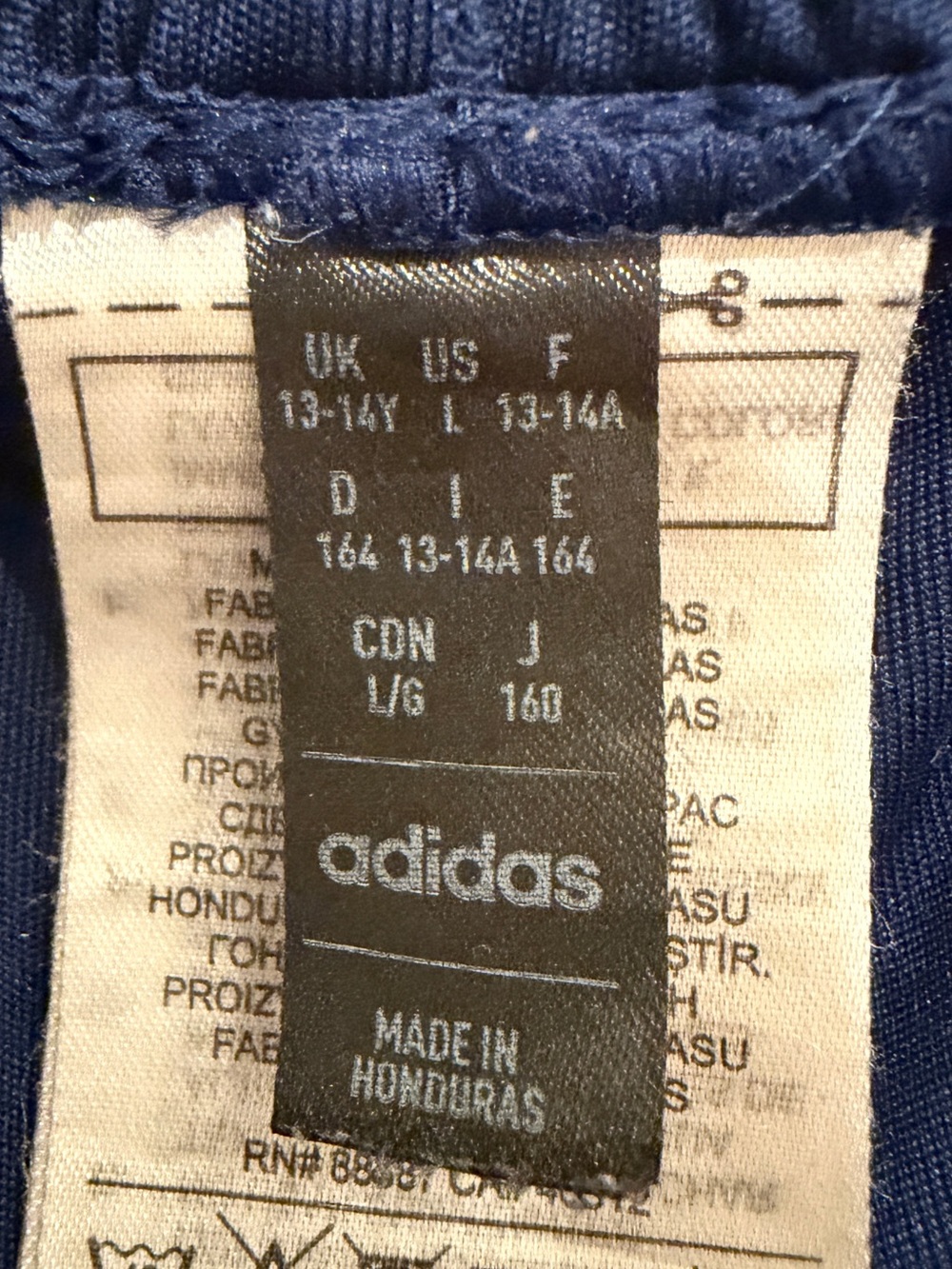 Adidas Boys Squad 21 Athletic Shorts Navy/White L Like New - Picture 6 of 7